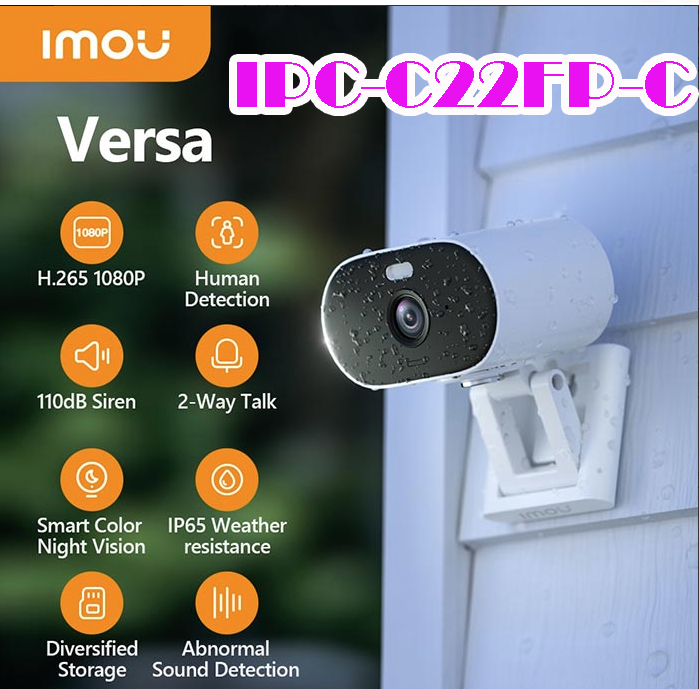 CAMERA Wifi IP IMOU VERSA IPC-C22FP-C , ĐÀM THOẠI , SMART COLOR , NGOÀI TRỜI ..... CHÍNH HÃNG